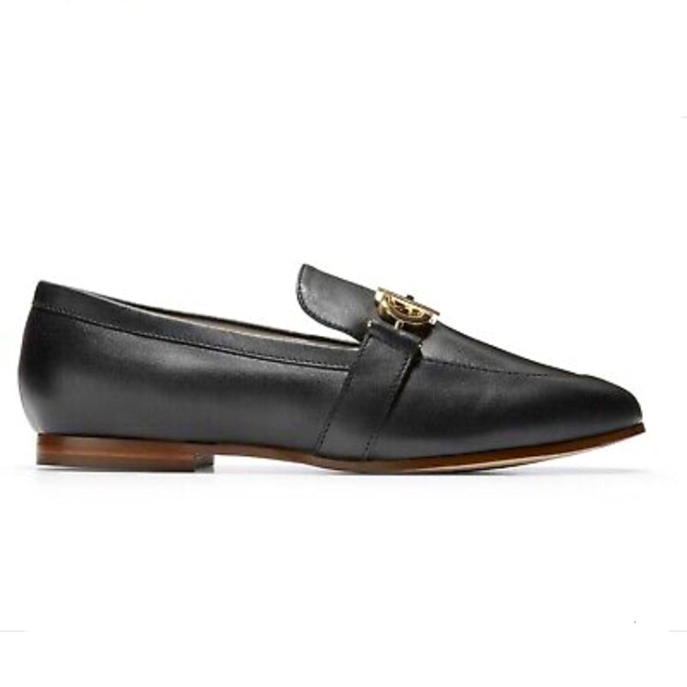 Womens Cole Haan Modern Classic Loafer - Black Leather, Size 5